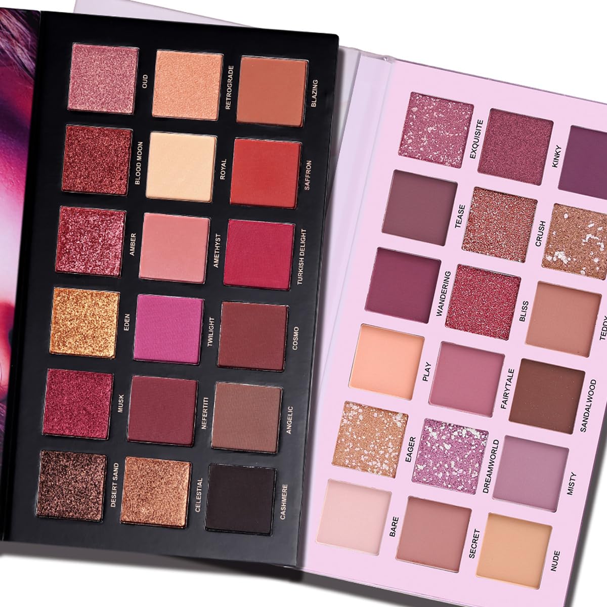 Nude Eyeshadow Palette Makeup Set, Matte Shimmer Glitter Pressed Pearl K287768