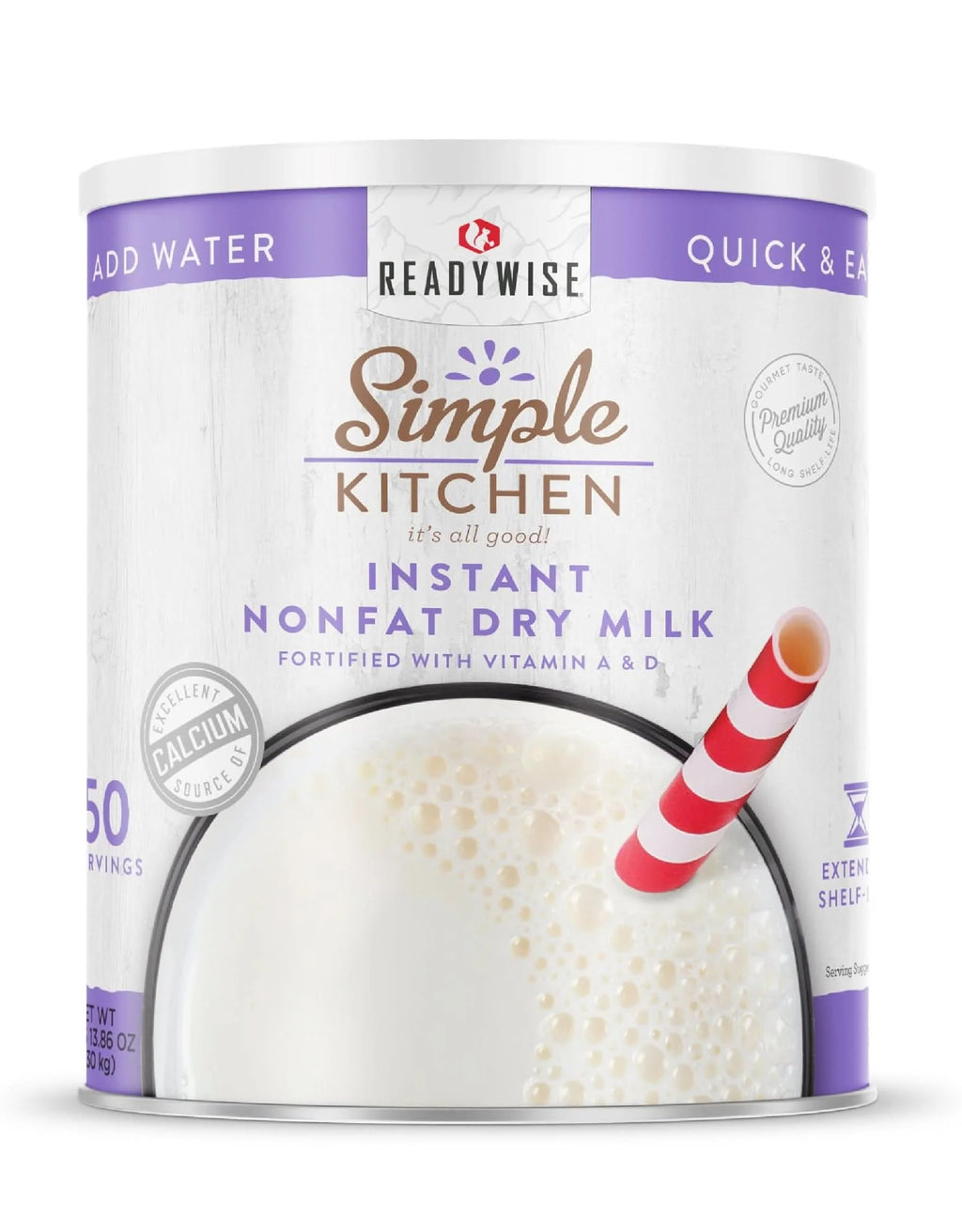 Instant Nonfat Powdered Milk 50 Servings O827004
