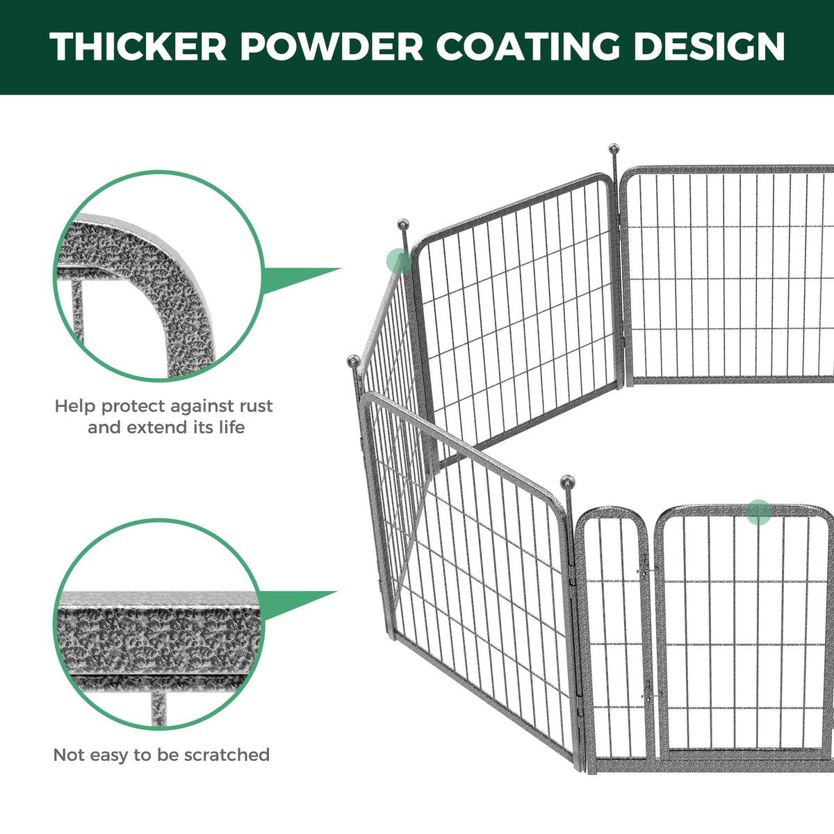 24" H 16 Panels Dog Playpen S65221