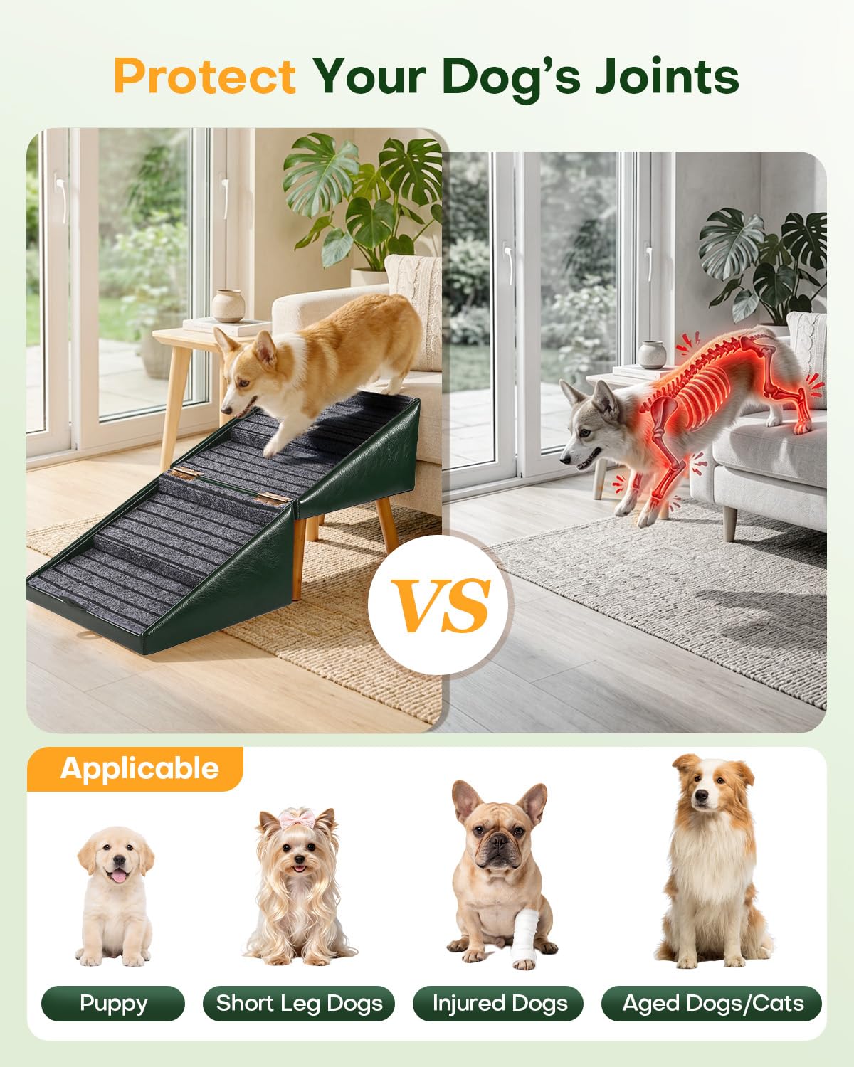 Foldable Dog Stairs and Ottoman B6761