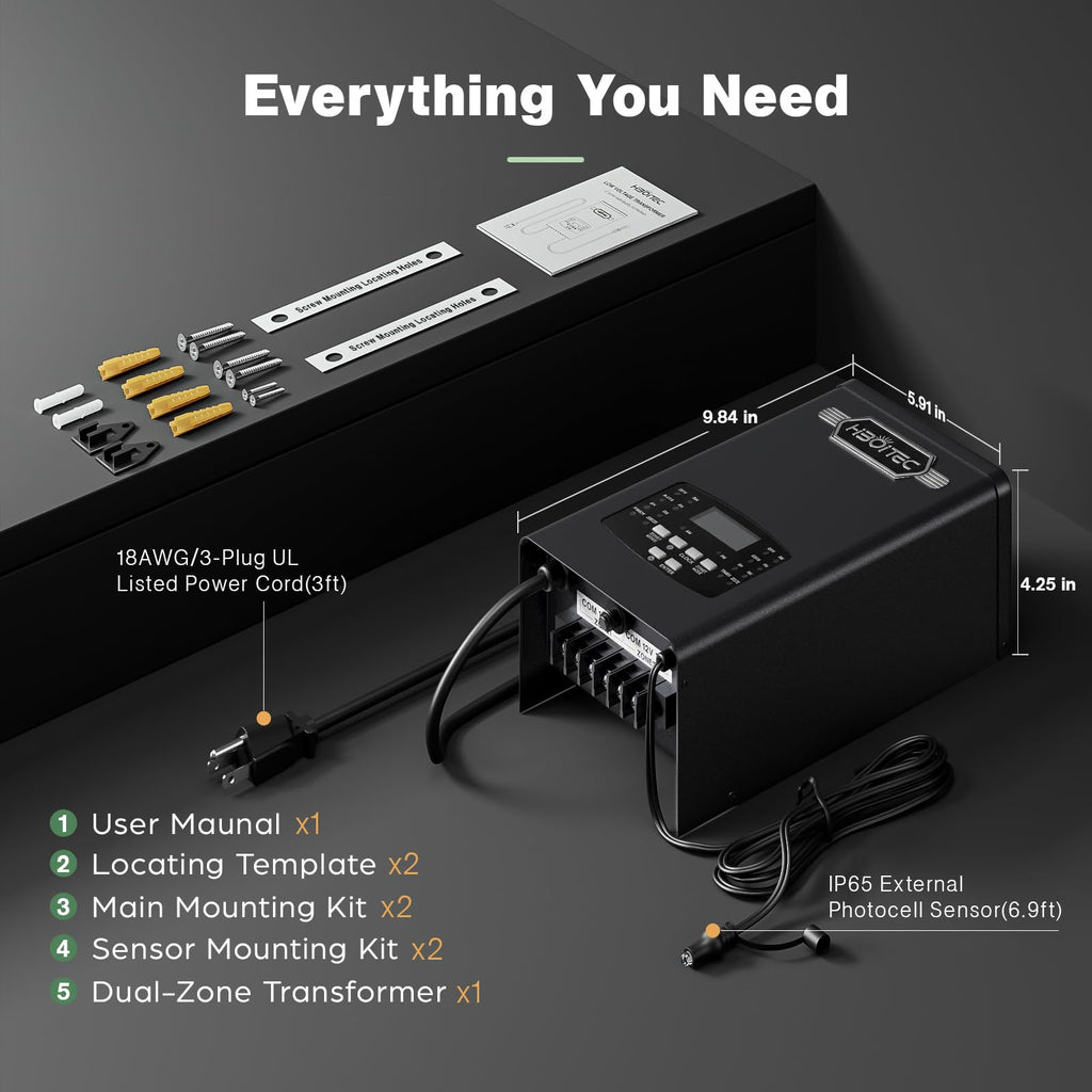 200W Low Voltage Transformer 2 Zone L62033