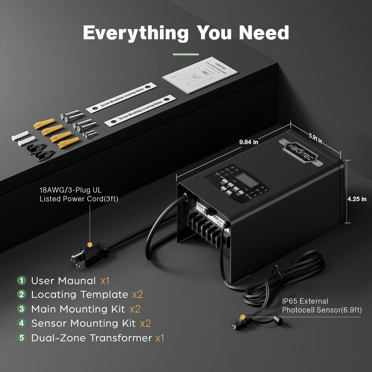 200W Low Voltage Transformer 2 Zone L62033