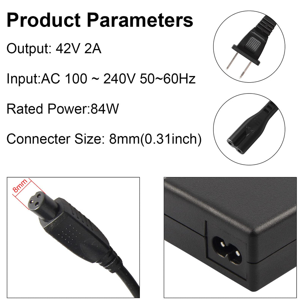 42V 2A 3 Prong Charger G3694