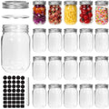 12 oz 20 Pack Glass Mason Jars with Airtight Lids H316