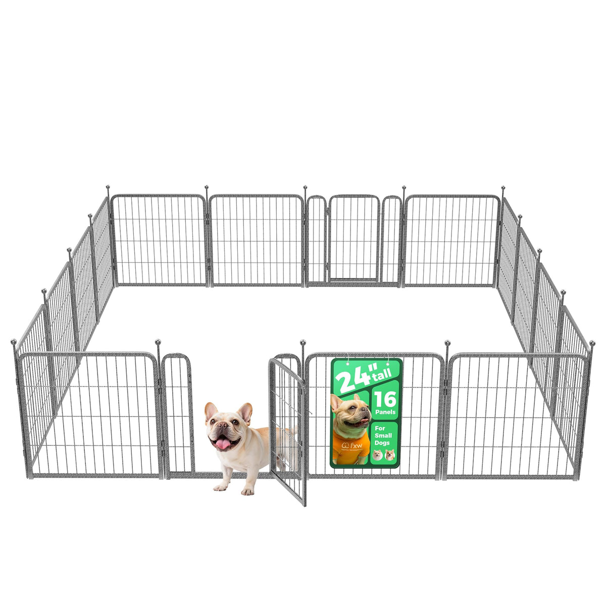 24" H 16 Panels Dog Playpen S65221