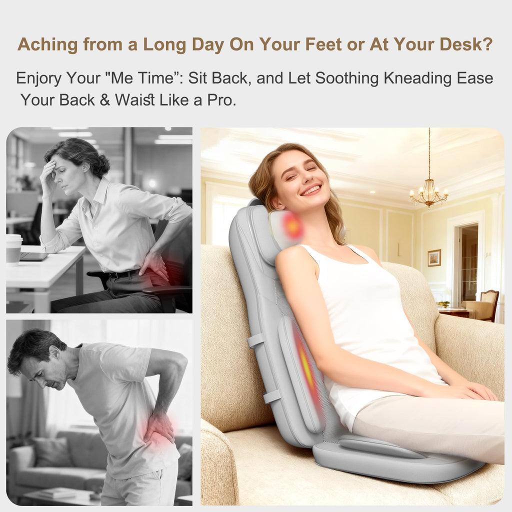 Shiatsu Neck and Back Massage Cushion with Heat J3115