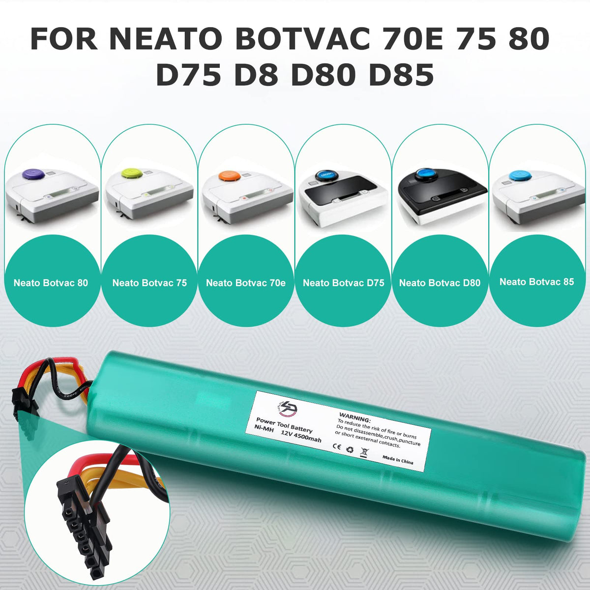 12V Ni-MH Rechargeable Vacuum Cleaner Battery Pack V312