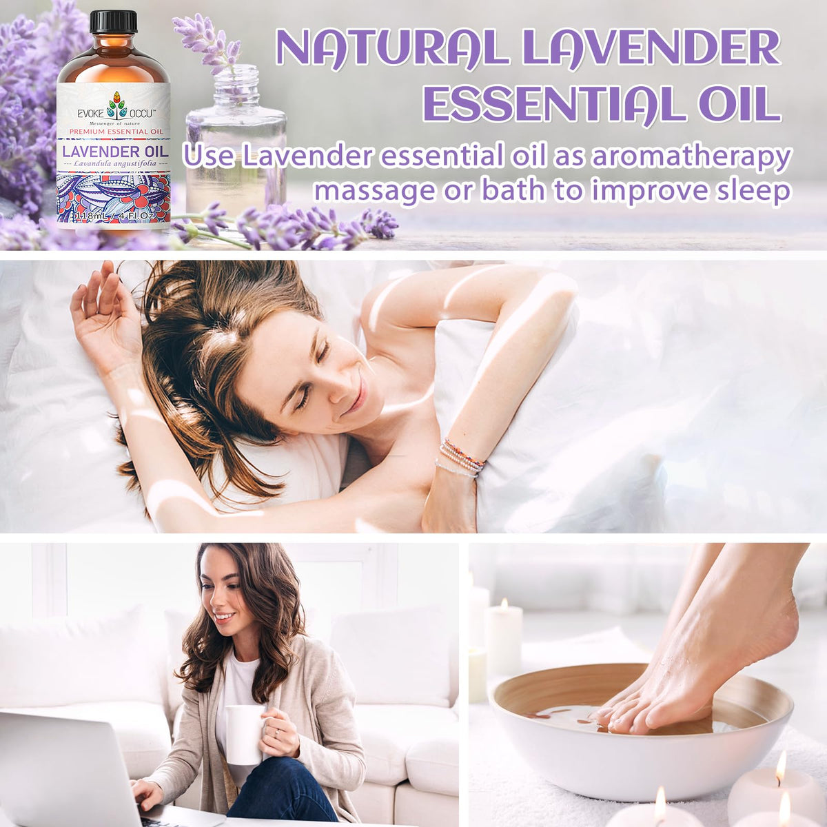 Rosemary and Lavender Essential Oil 4 Fl Oz M98040