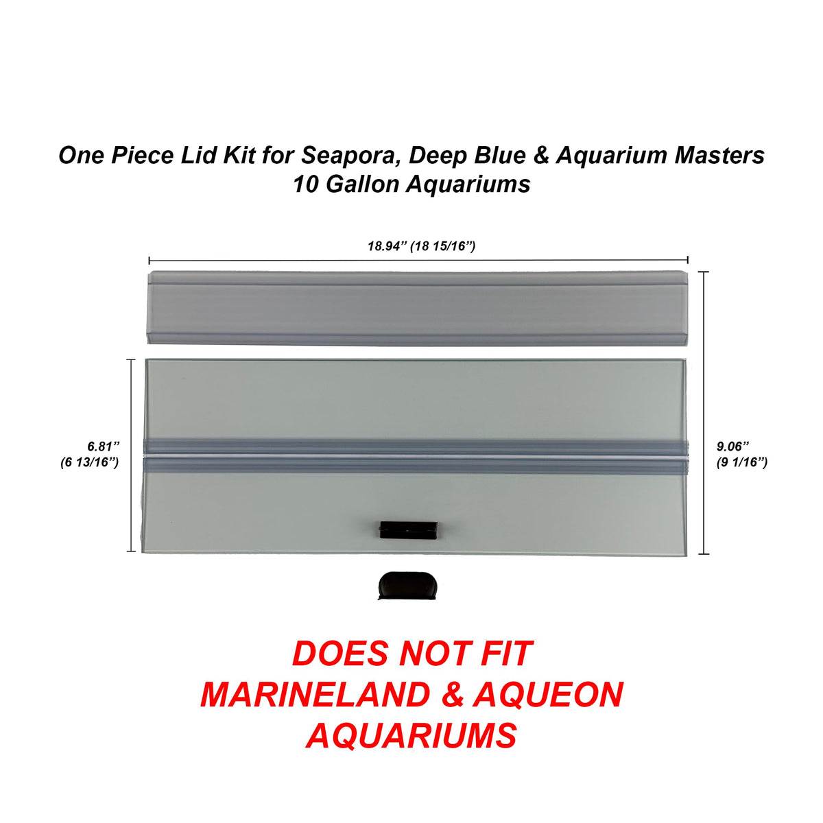 Glass Canopy Aquarium Lid C599