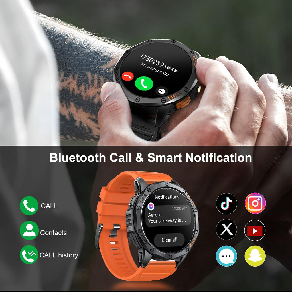 Military Smart Watch with GPS H491