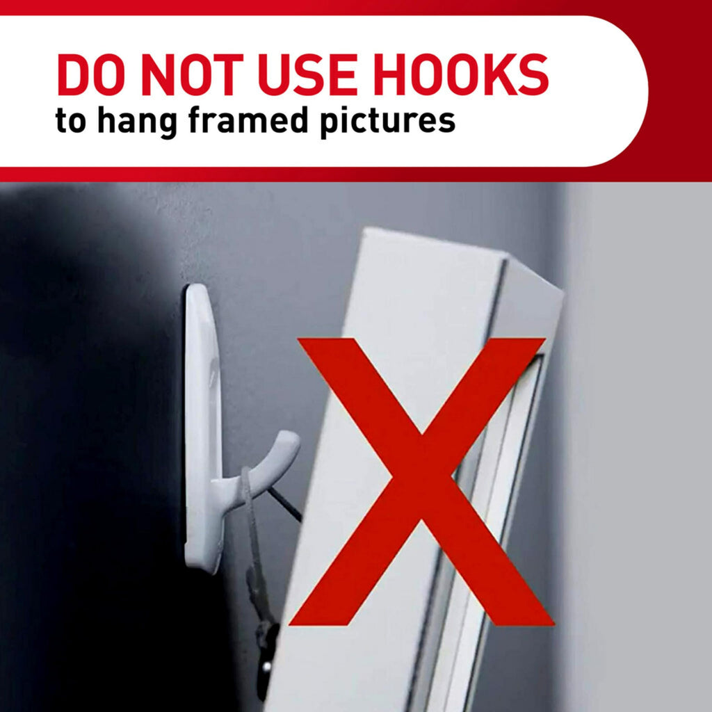 Large Utility Hooks, 7 Hooks, 12 Strips C4483