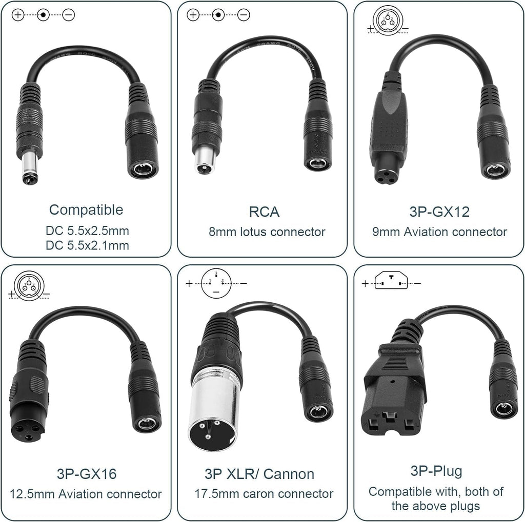 42V 2A Electric Scooter Charger with 7 Plugs Q62693