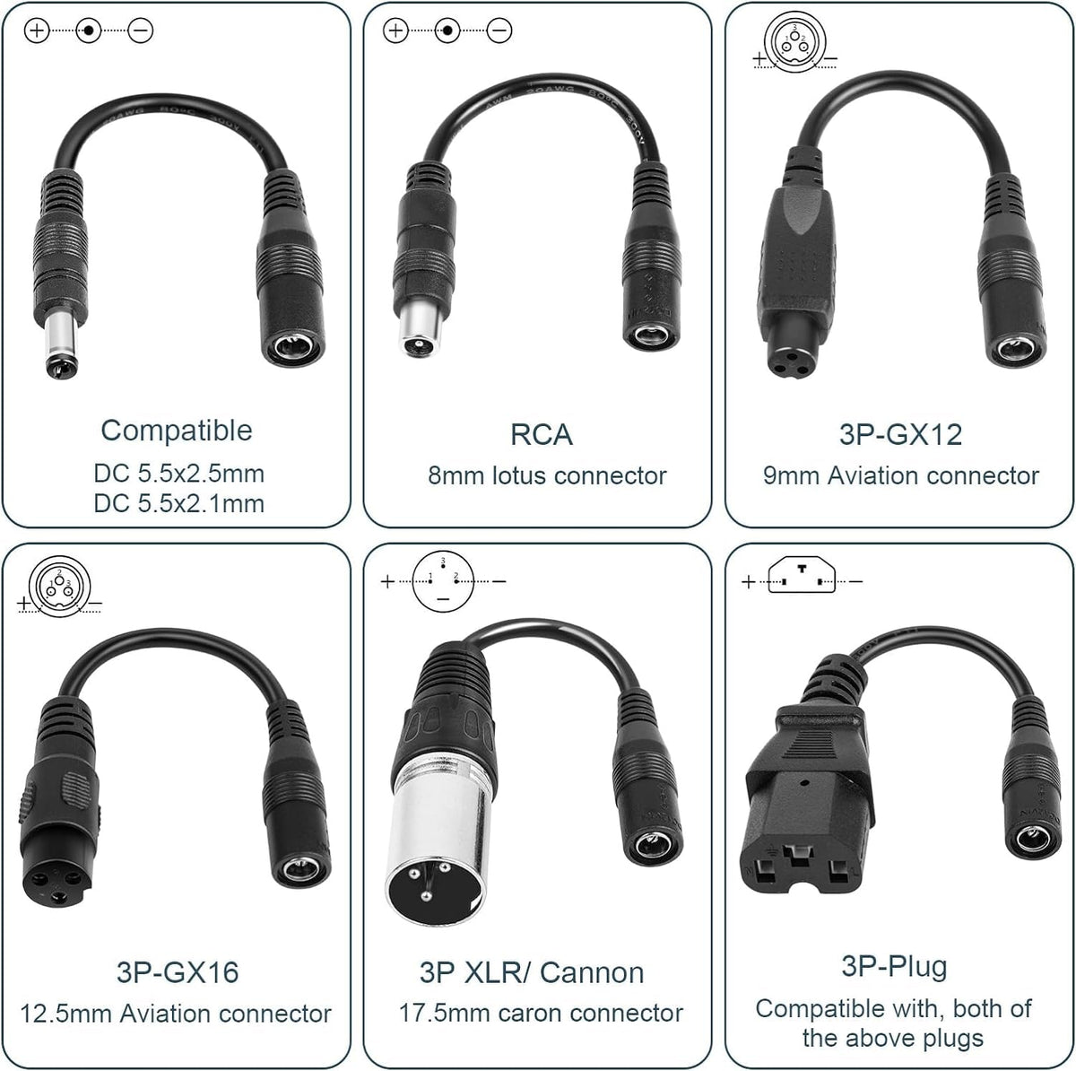 42V 2A Electric Scooter Charger with 7 Plugs Q62693