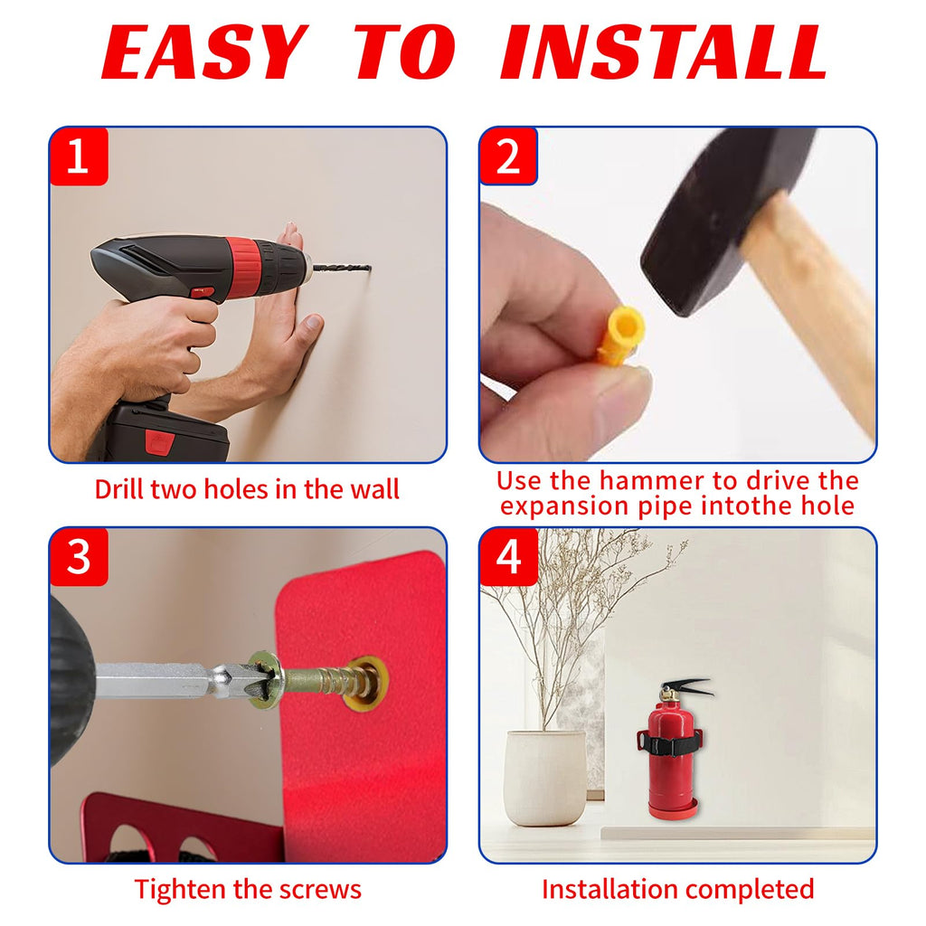 Small Fire Extinguisher Mount with Quick Release Strap X305317