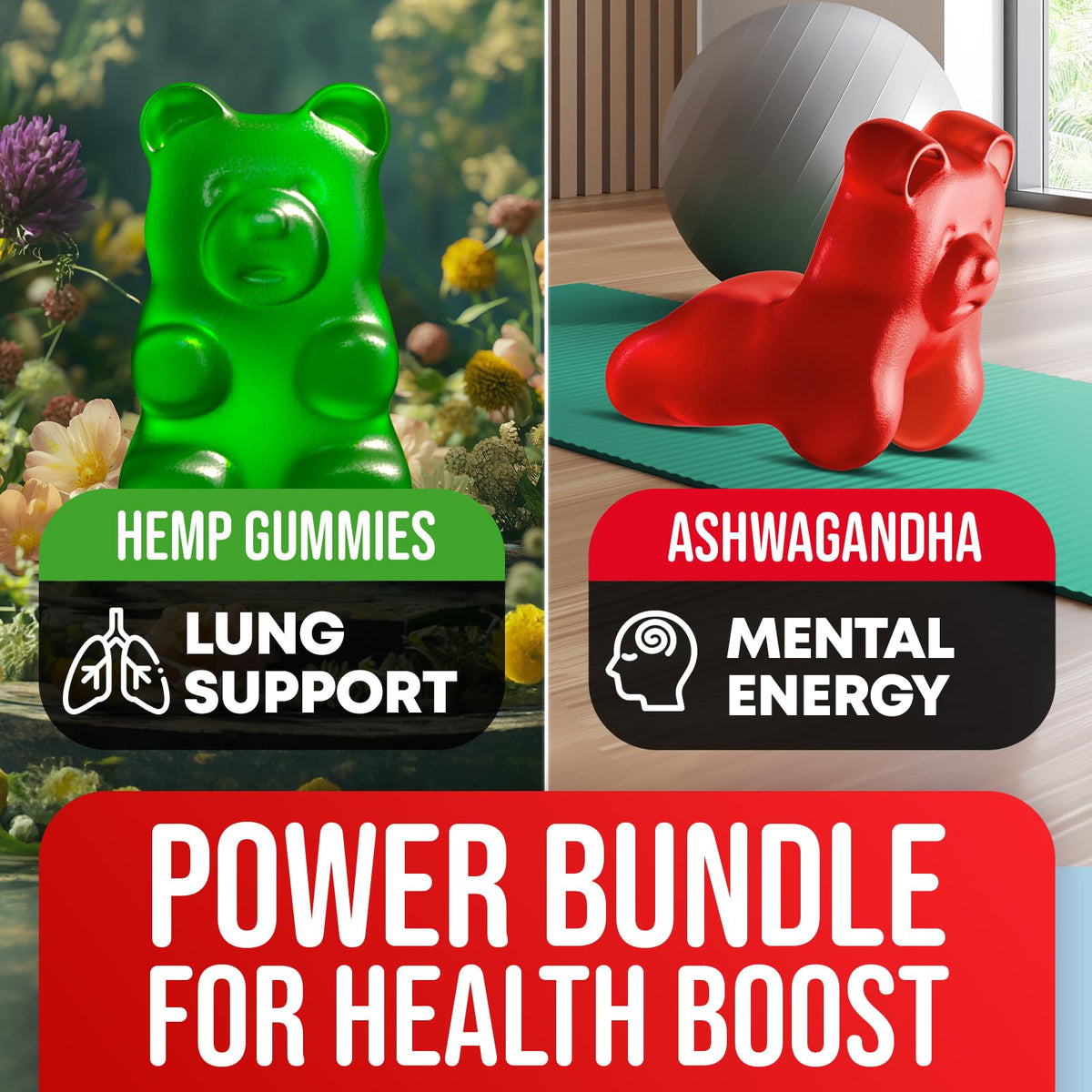 Hemp Gummies Lung Cleanse Supplement 60 Gummies R59192