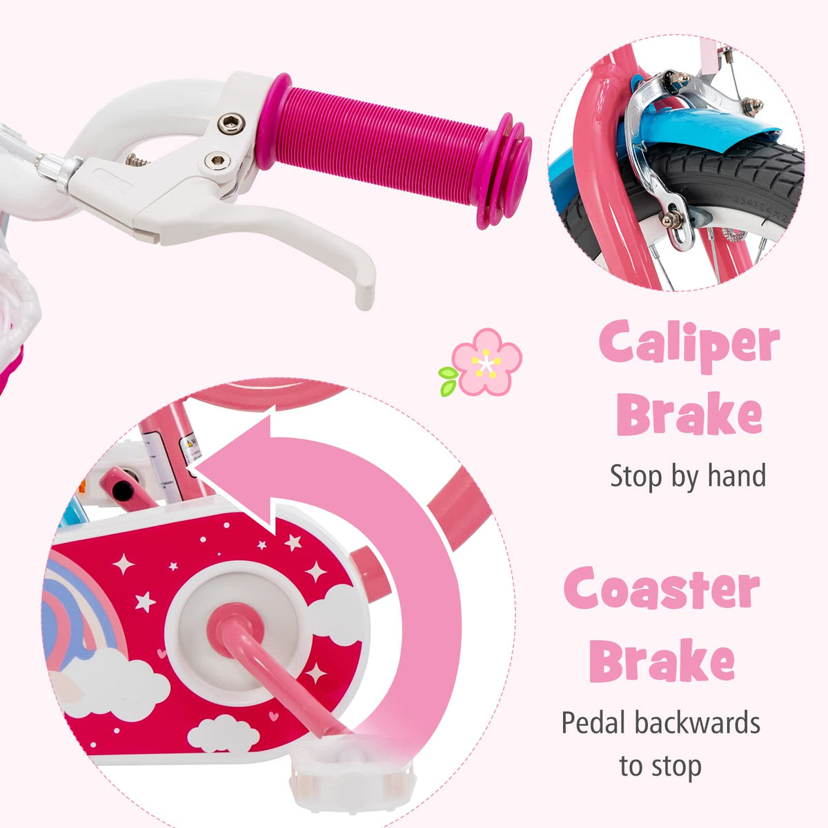 14 Inch Kids Bike with Training Wheels Q927331