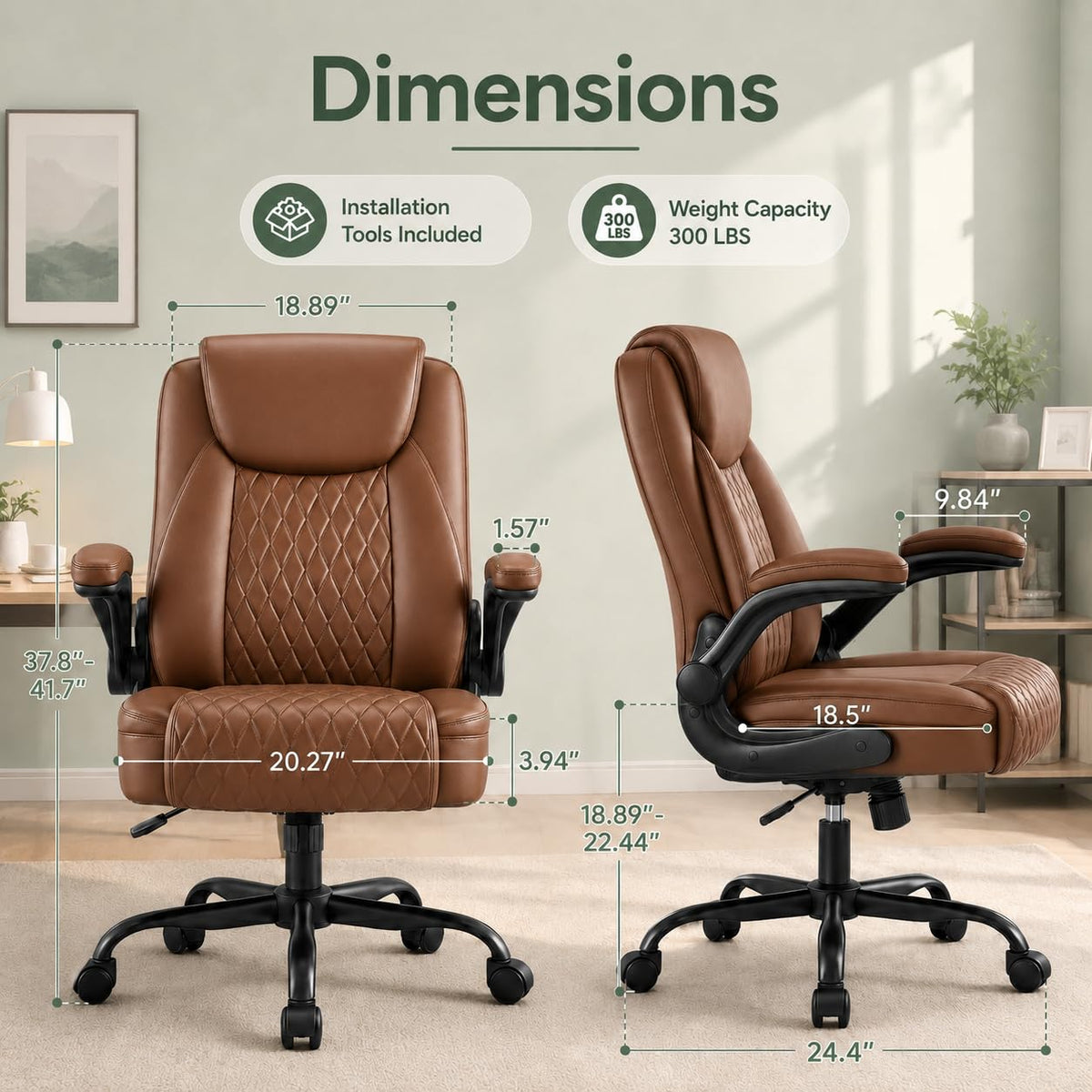 Camel Brown Home Office Chair X224
