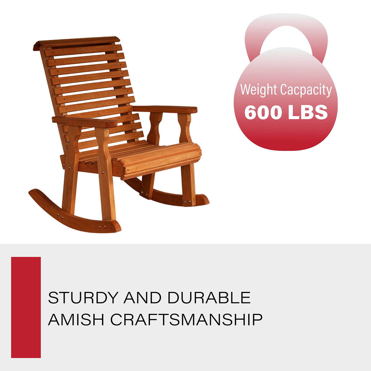 Cedar Stain Pressure Treated Rocking Chair S682