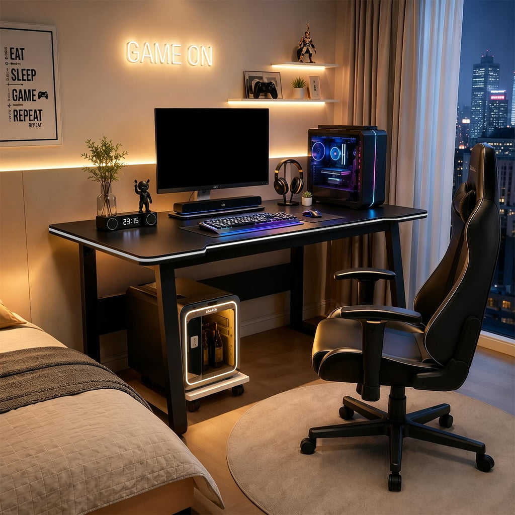 Gaming Desk Computer Writing Table PC Wood Y999192