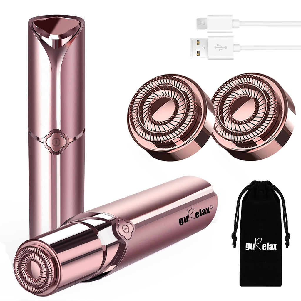 Electric Painless Facial Hair Removal Device with 2 Replacement Heads D98928