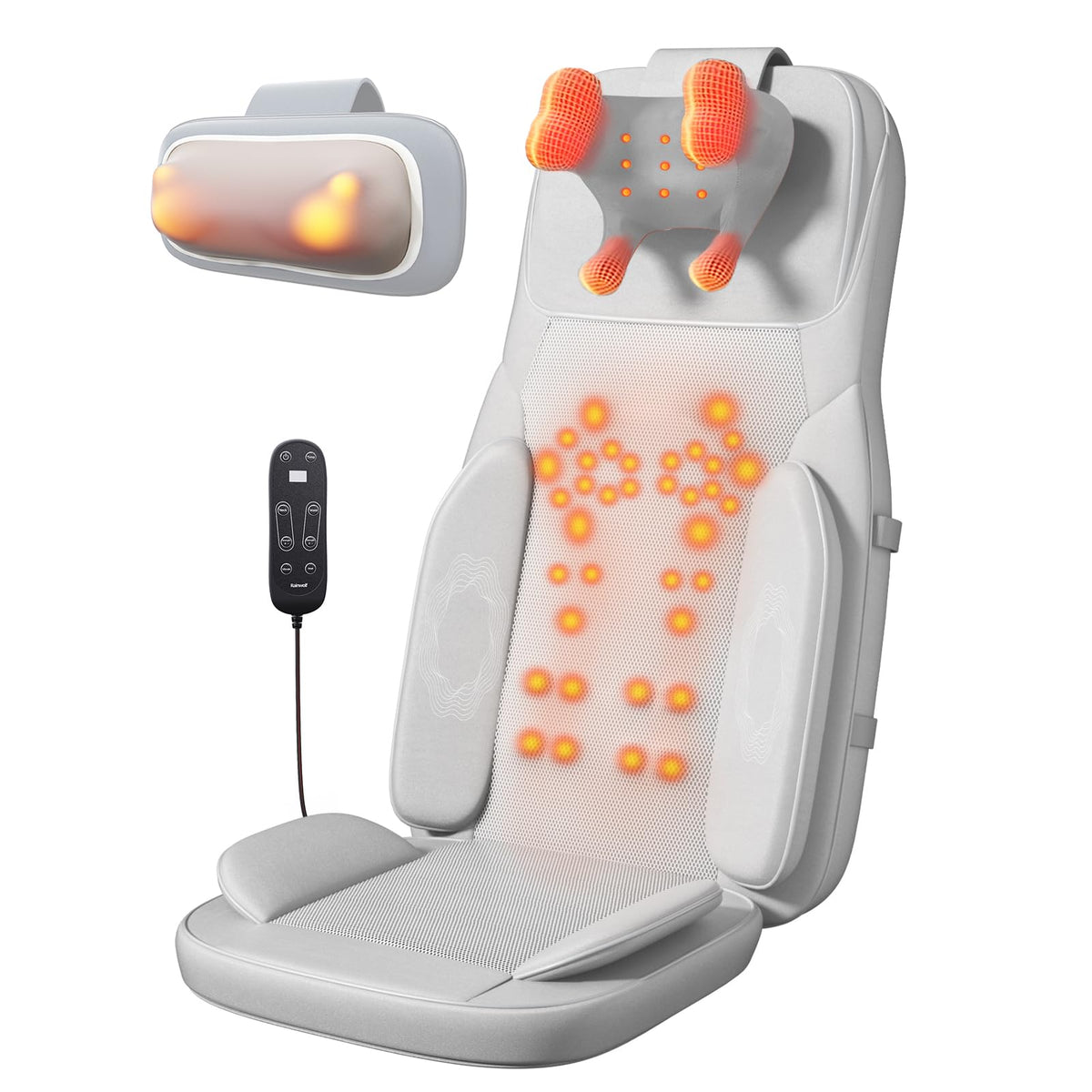 Shiatsu Neck and Back Massage Cushion with Heat J3115