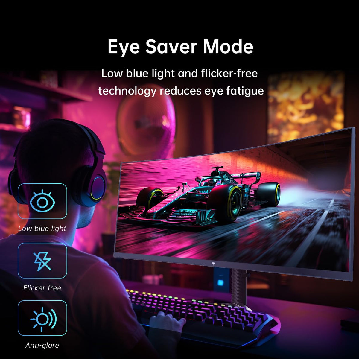 34 Inch Curved Gaming Monitor 180Hz A7023