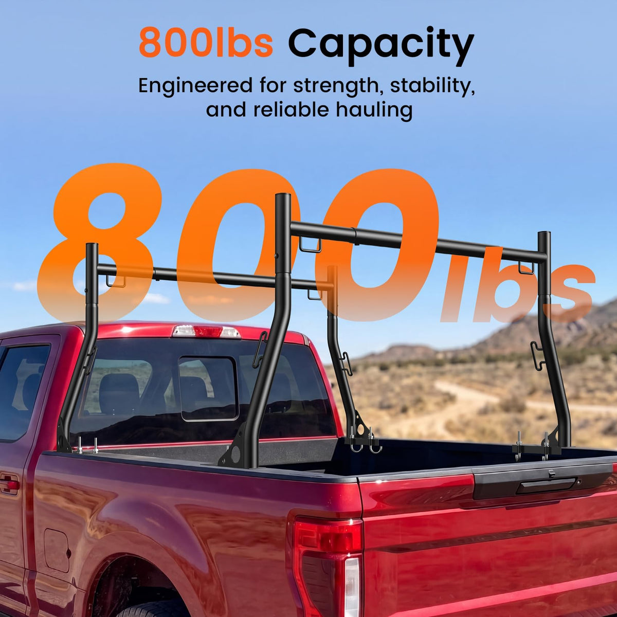 Truck Bed Ladder Racks, 800 lbs Capacity Z517