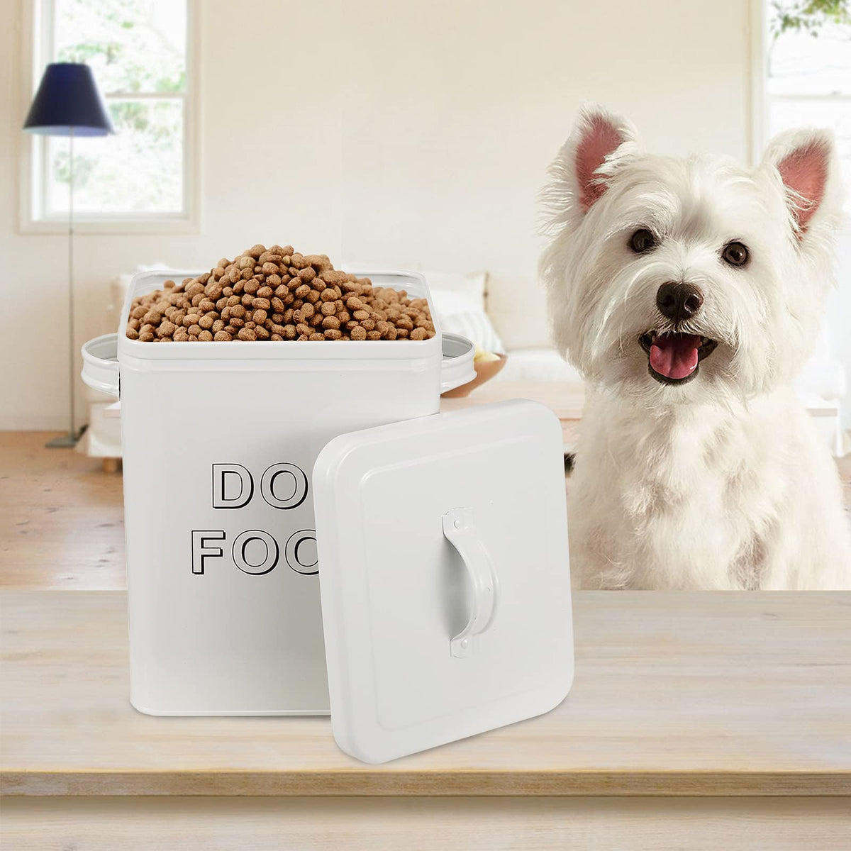 Metal Airtight Dog Food Storage Container 6 lbs E65111