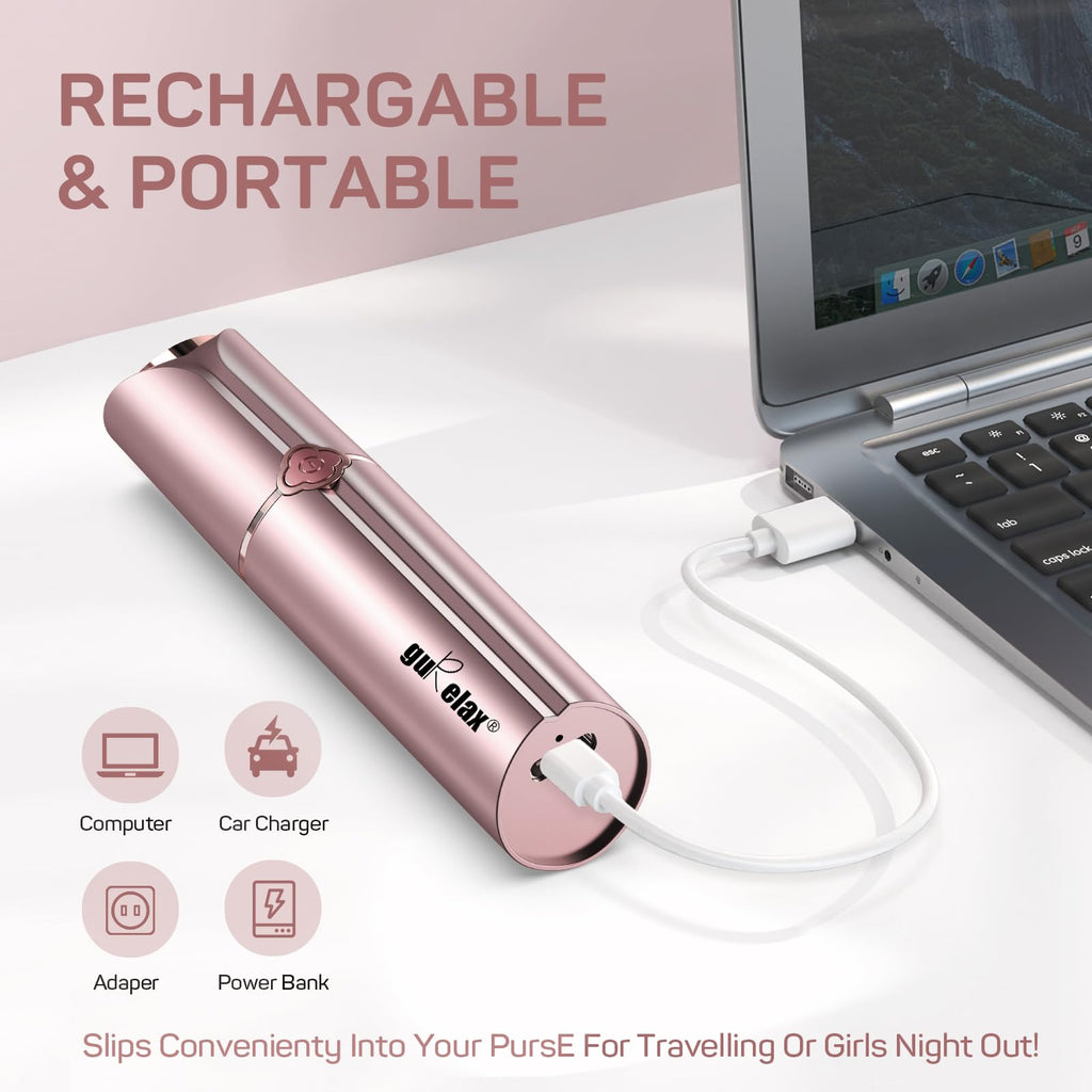 Electric Painless Facial Hair Removal Device with 2 Replacement Heads D98928