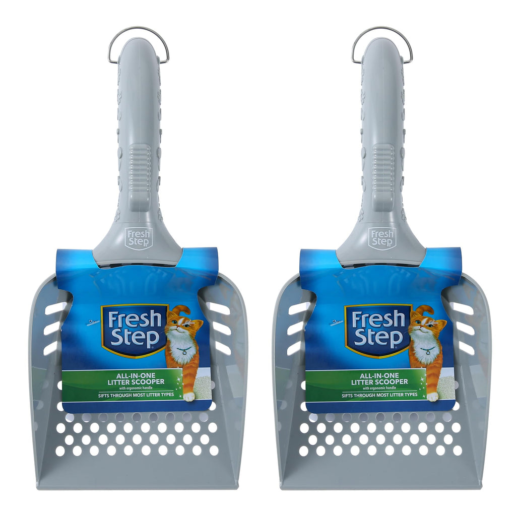 Cat Litter Scoop with Ergonomic Handle, 2-Pack P752016
