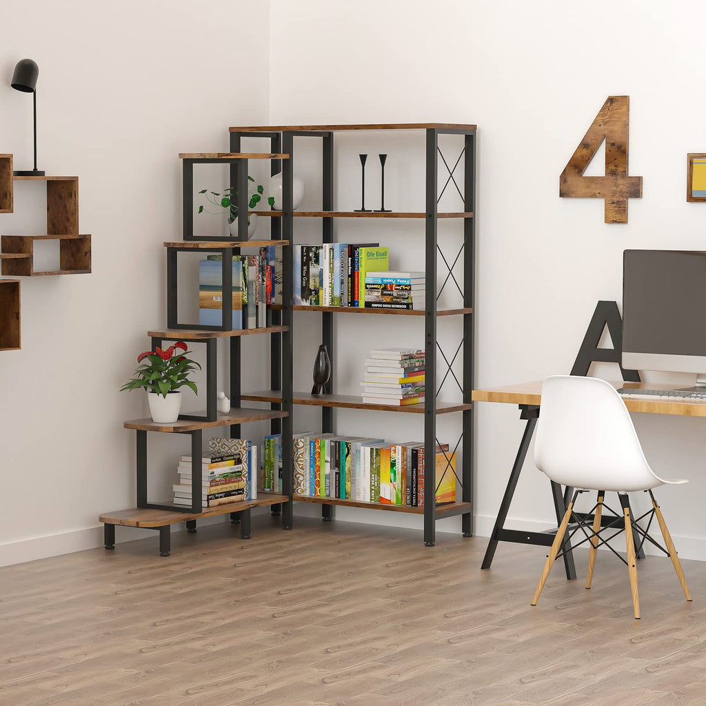 Large Reversible 5 Tier Corner Bookshelf F145983