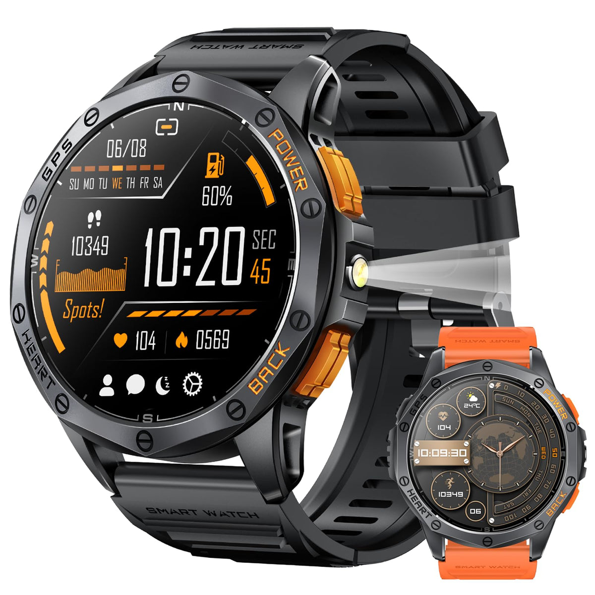 Military Smart Watch with GPS H491
