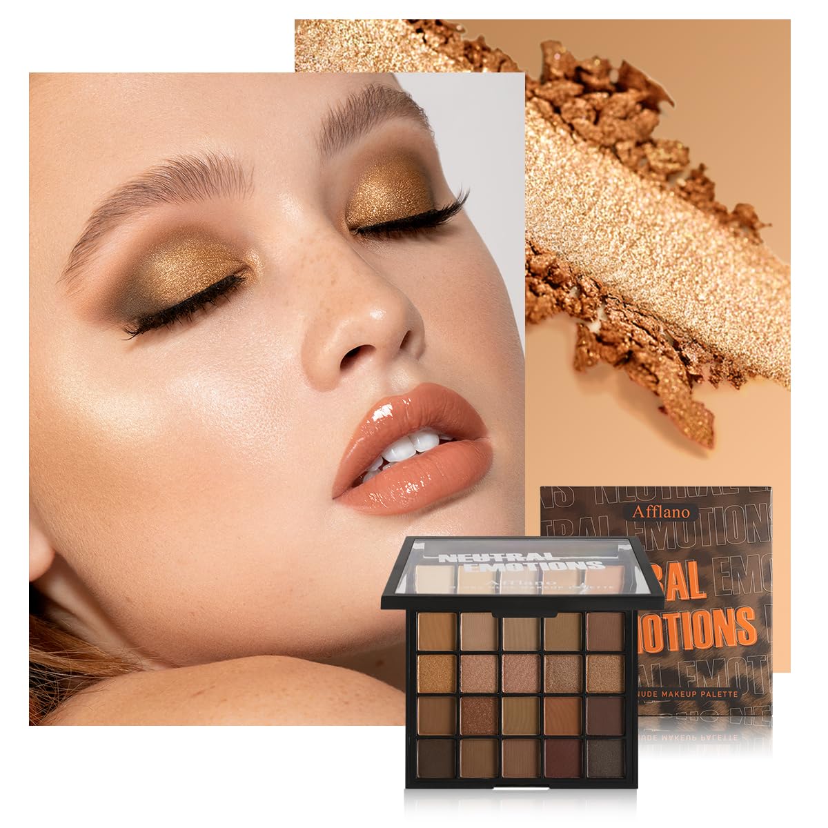 Nude Neutral Matte Shimmer 25 Shades Eyeshadow Palette E33534