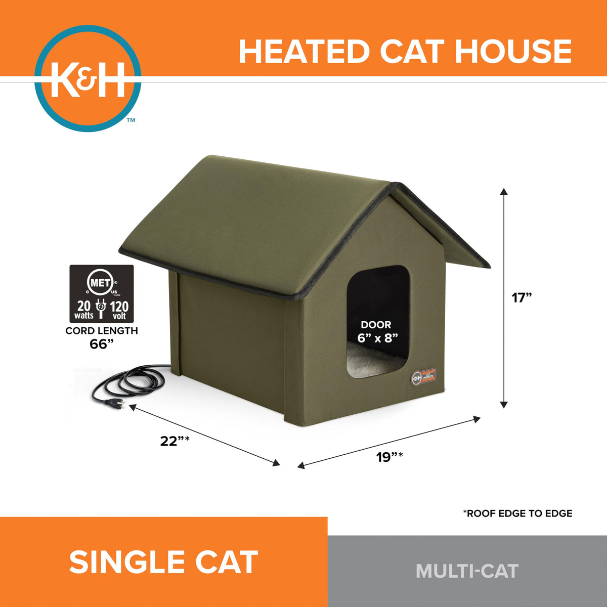 20W Heated Cat House G91122