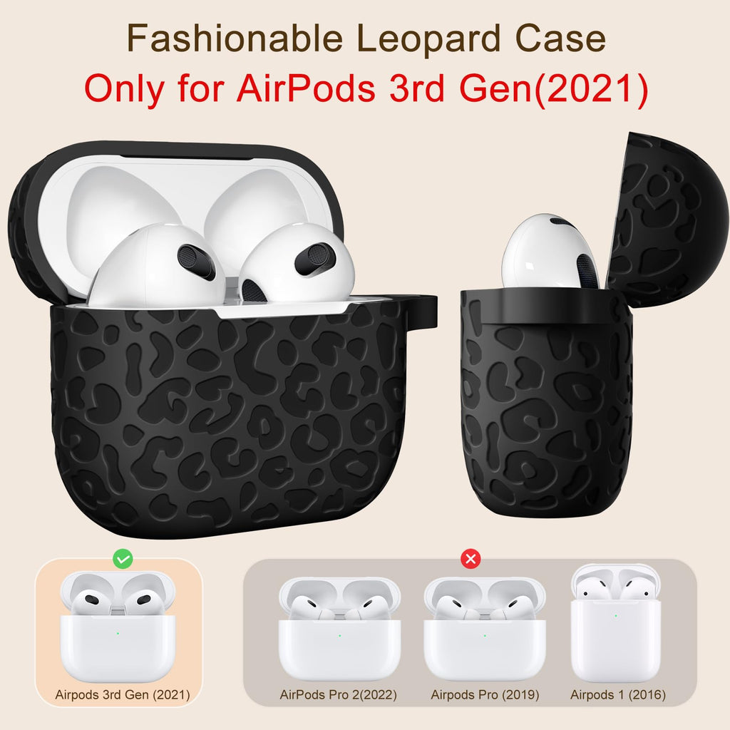 Black AirPod 3rd Generation Case with Keychain Q296