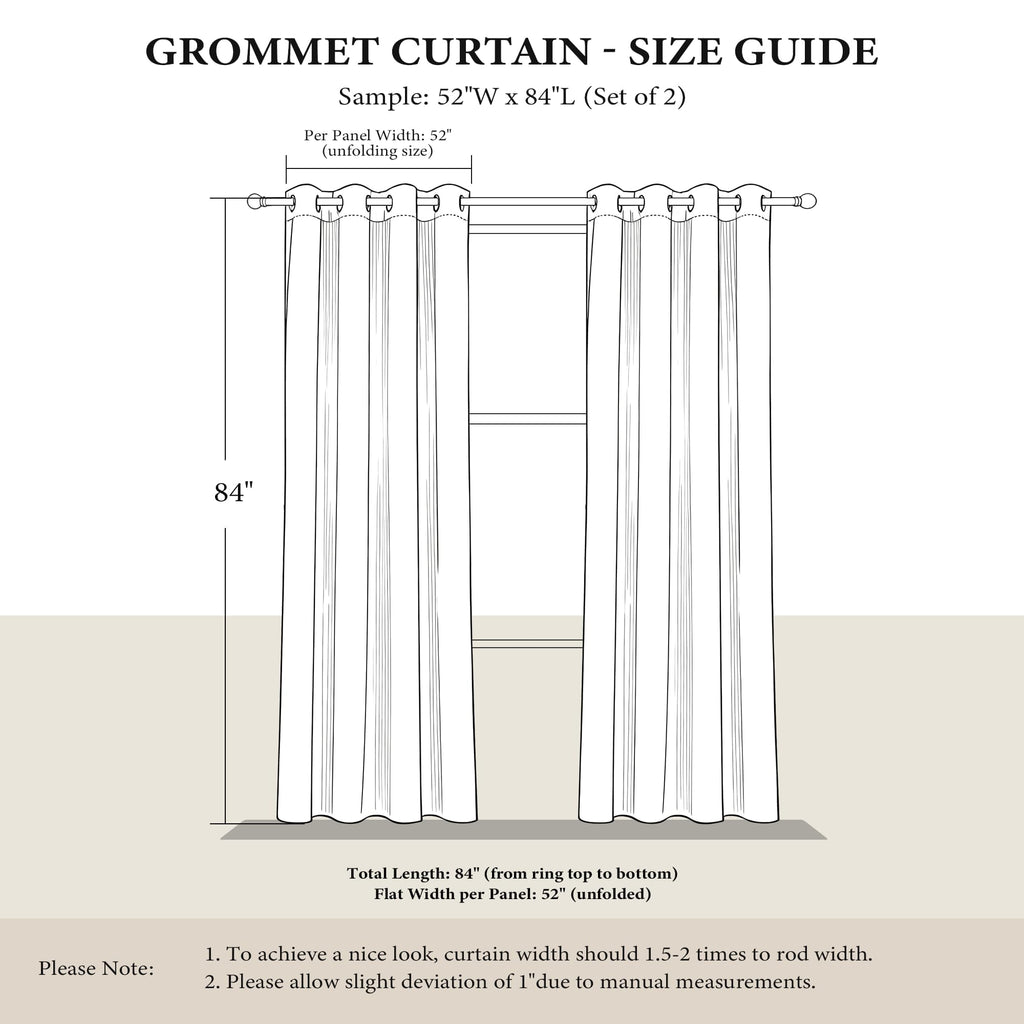 Silver Grey Pattern Curtains 52 x 84 Inch G7762