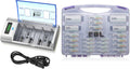 Universal Smart Battery Charger with 12 AA and 8 AAA Batteries Q454