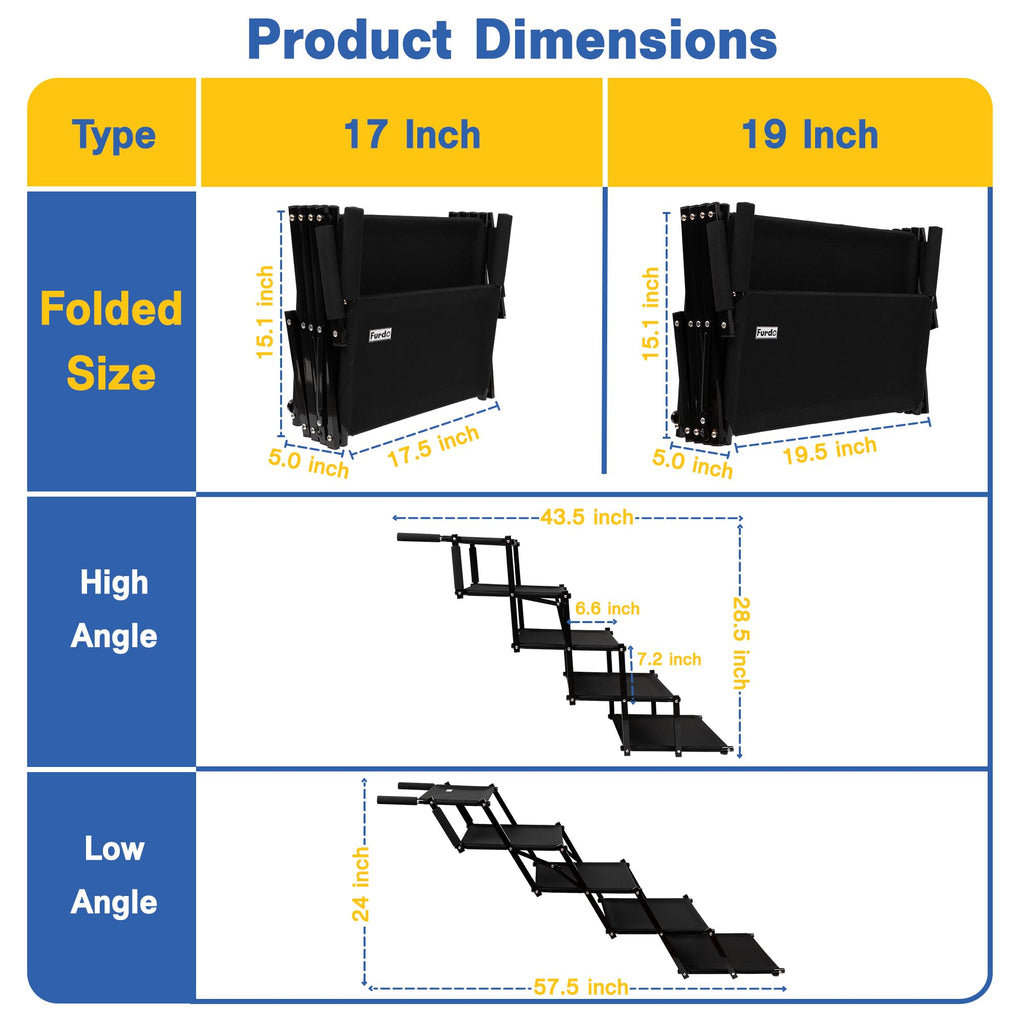 Foldable Non-Slip Dog Stairs P140287