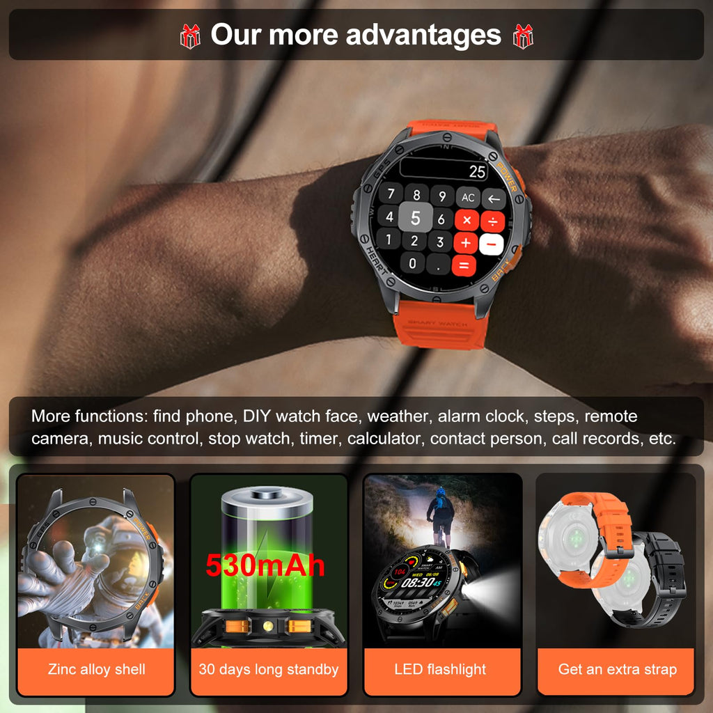 Military Smart Watch with GPS H491