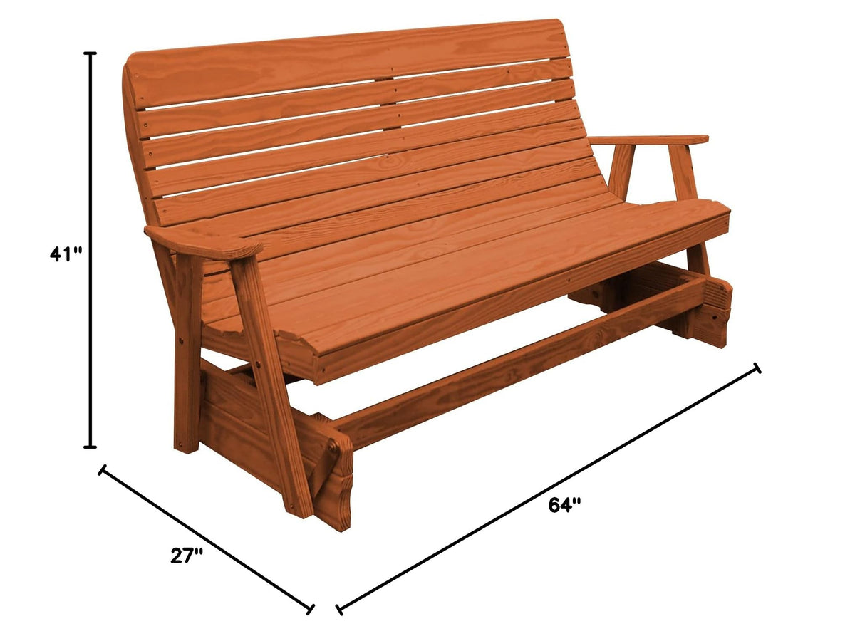Pressure Treated Pine Highback Glider J2961