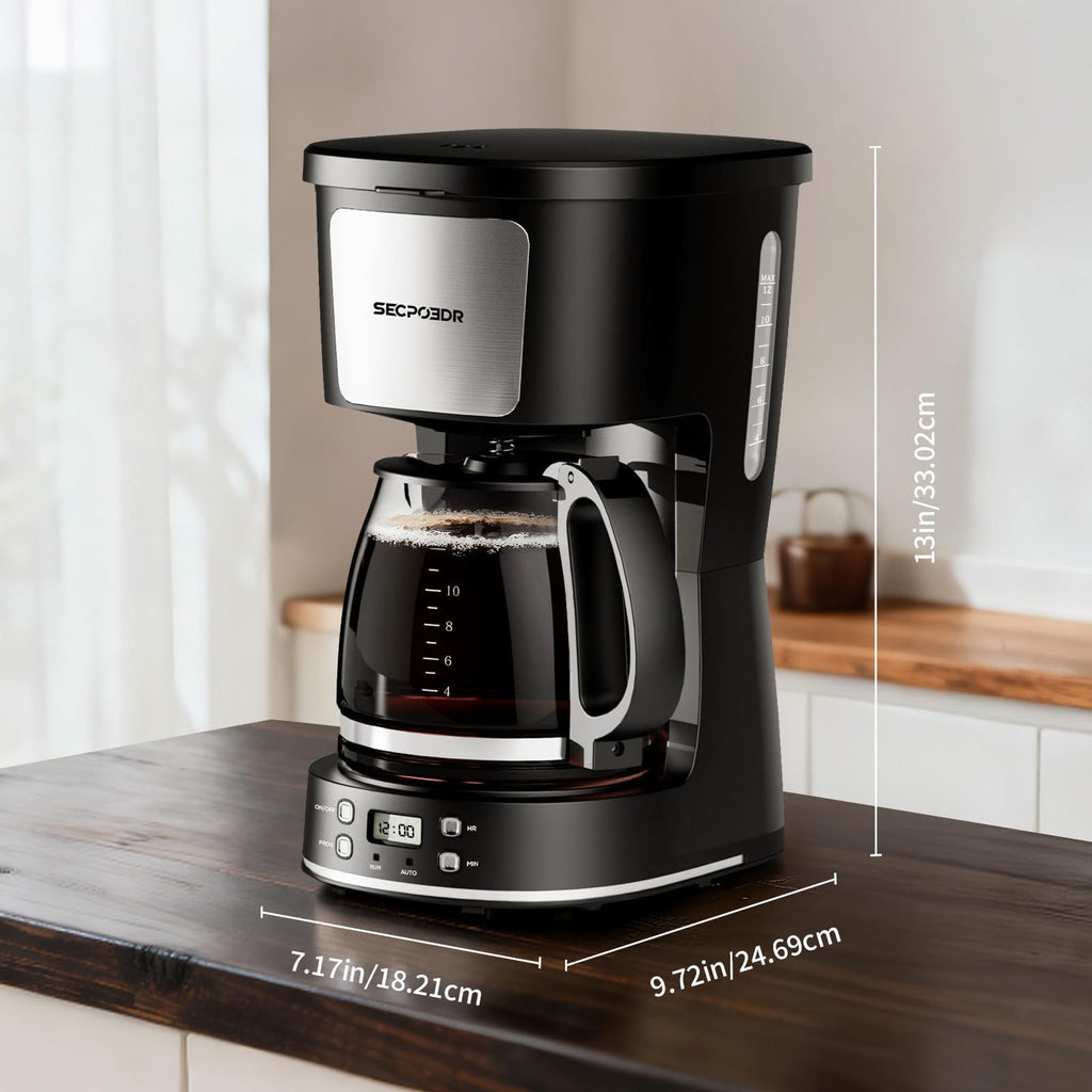 12 Cup Programmable Coffee Maker with Reusable Filter Q9794