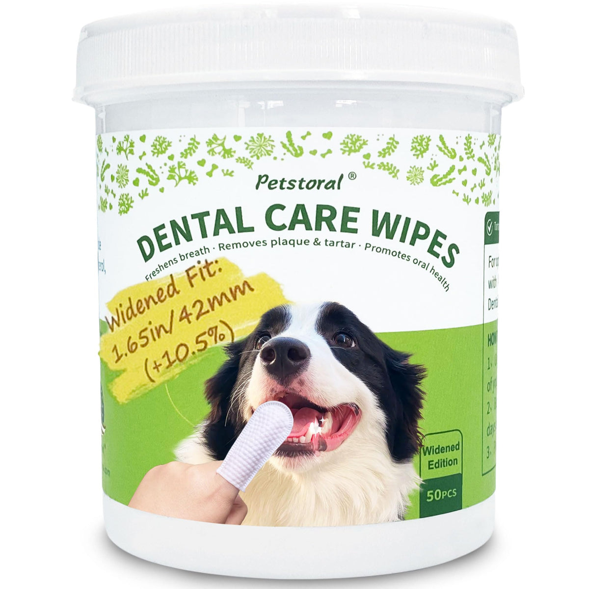 Dental Care Wipes for Dogs and Cats, 50 Count J598719