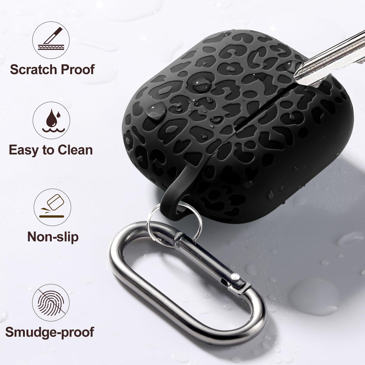 Black AirPod 3rd Generation Case with Keychain Q296