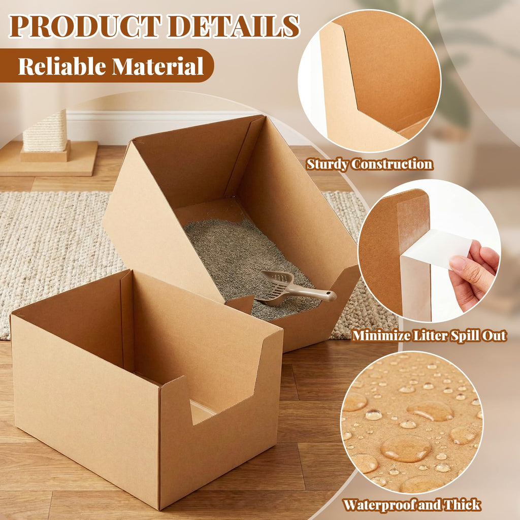 2 Pack XXL Disposable High Sided Litter Boxes Z8025