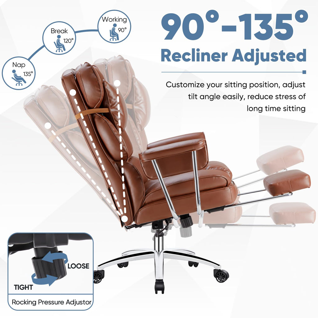 Ergonomic PU Leather Office Chair U7791