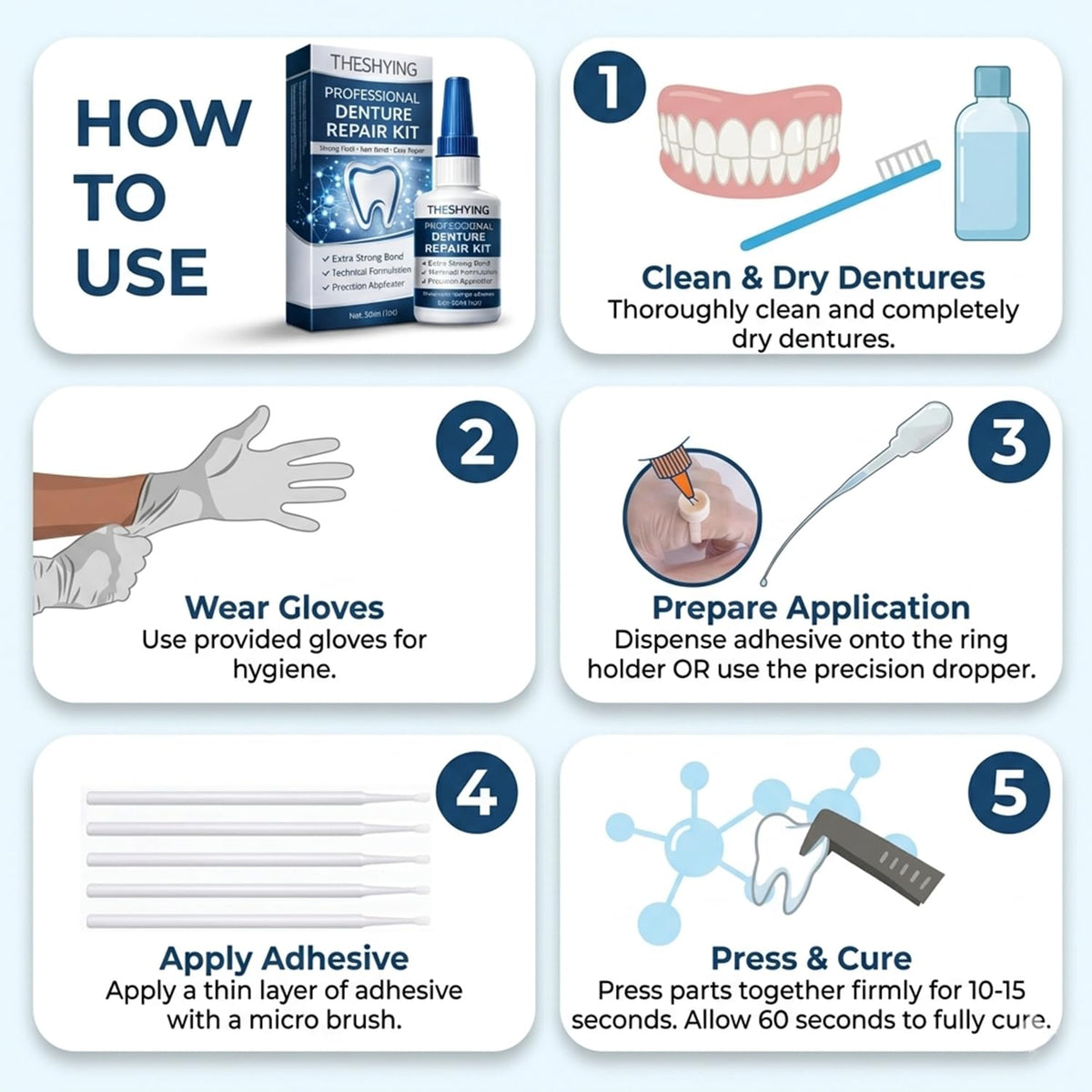 Professional Grade Dental Glue 1oz P4941
