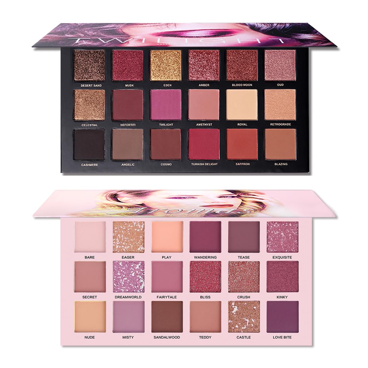 Nude Eyeshadow Palette Makeup Set, Matte Shimmer Glitter Pressed Pearl K287768