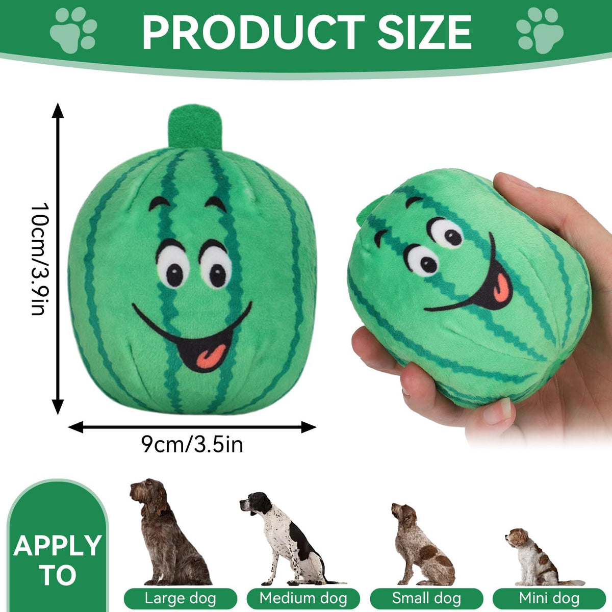4Pcs Squeaky Plush Dog Toys Y16599