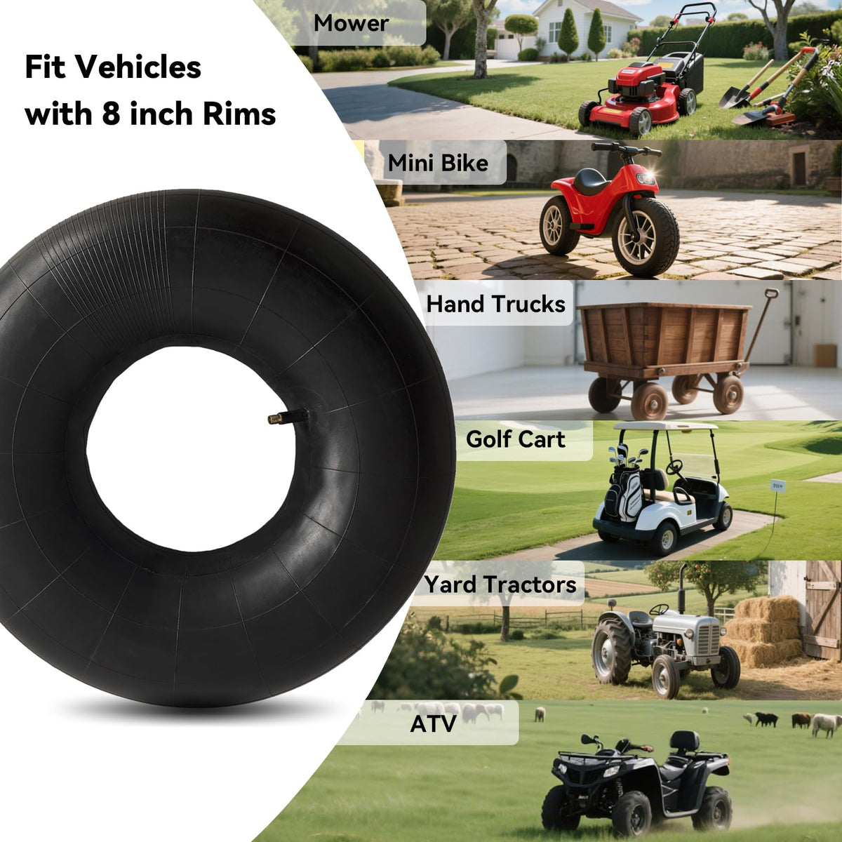 19x7-8 Heavy Duty Inner Tube with TR13 T20985