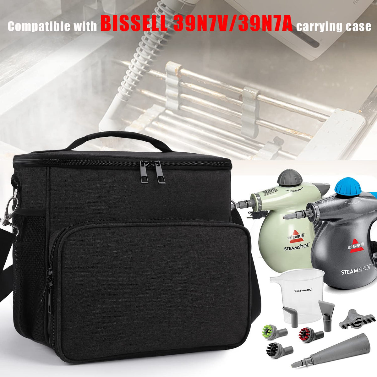 Compatible with Bissell SteamShot Hard Surface Steam Cleaner Carry Bag L906